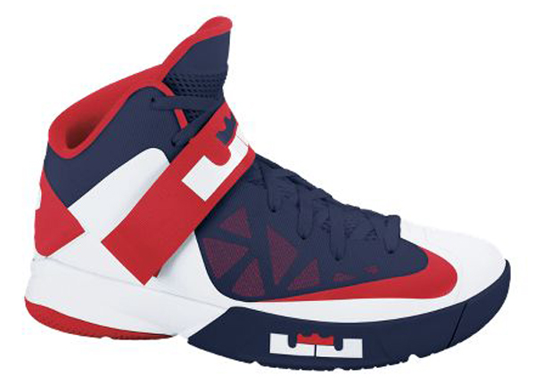 red white and blue lebron soldiers