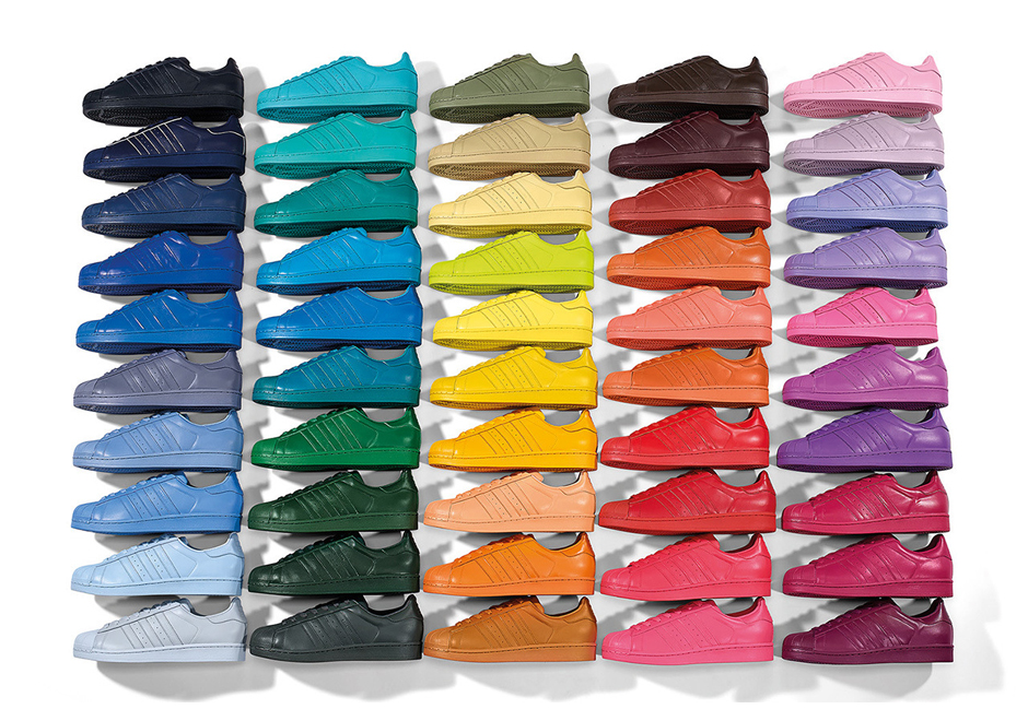 pharrell williams adidas superstar supercolor pack