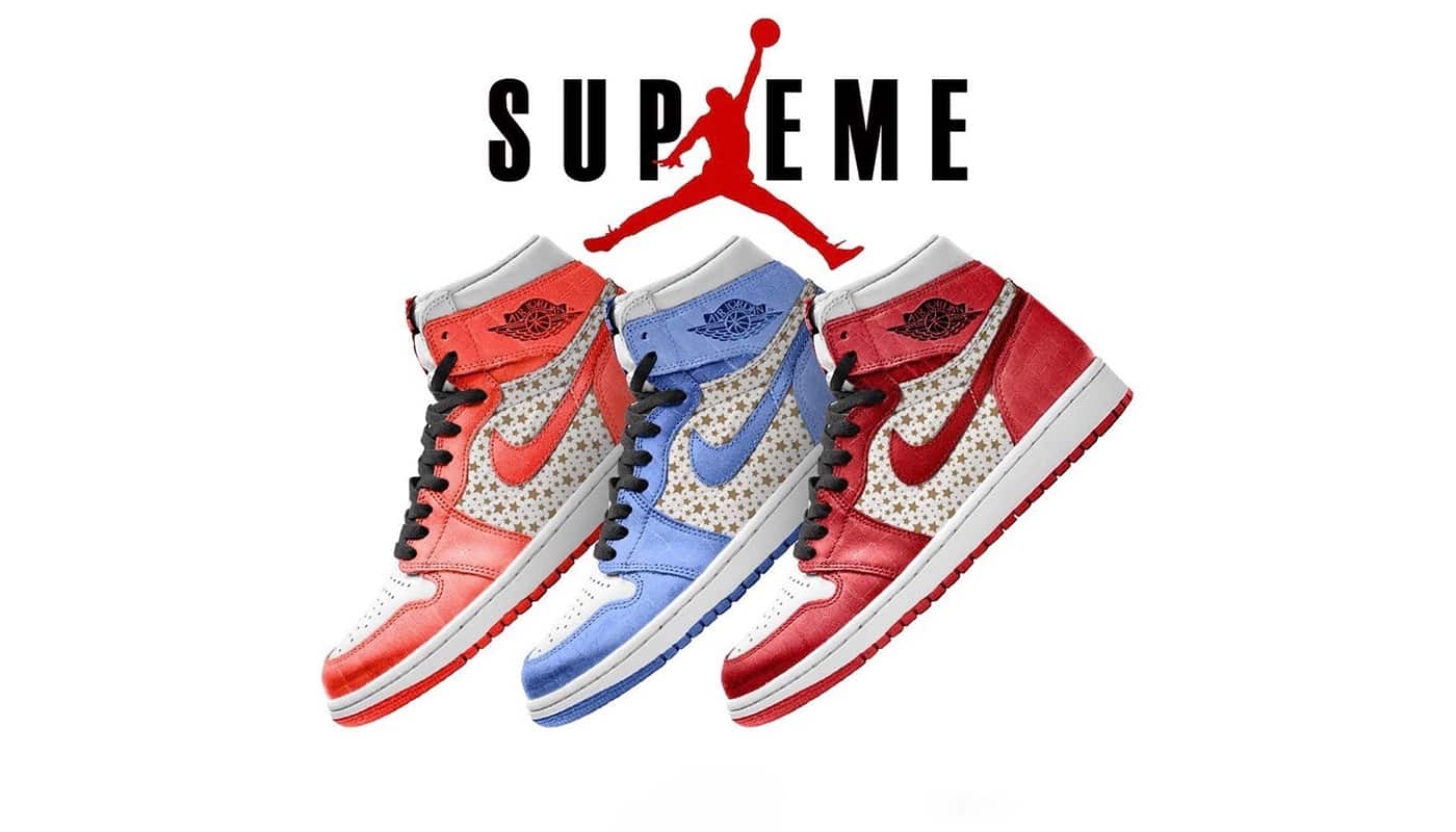 frío absceso Nominal Un Supreme x Nike Air Jordan 1 Stars Pack pour 2021 - Le Site de la Sneaker