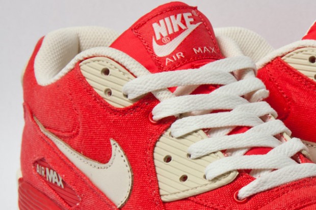 Nike Air Max 90 Red Canvas Le Site De La Sneaker