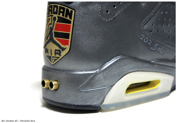 Custom: Air Jordan VI 'Porsche 911 Agate Metallic Silver' - Le Site de la  Sneaker