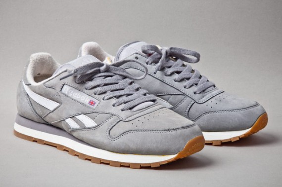 reebok cl leather suede grey