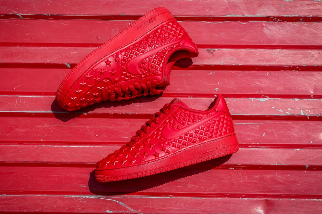 nike air force 1 lv8 red and black