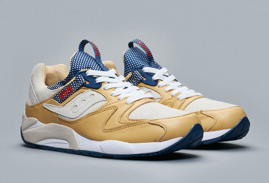 saucony grid 9000 homme blanche