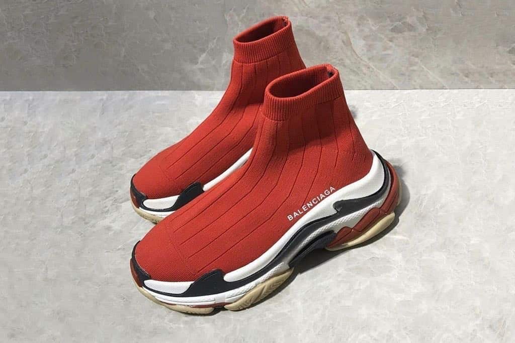balenciaga sneakers femme rouge