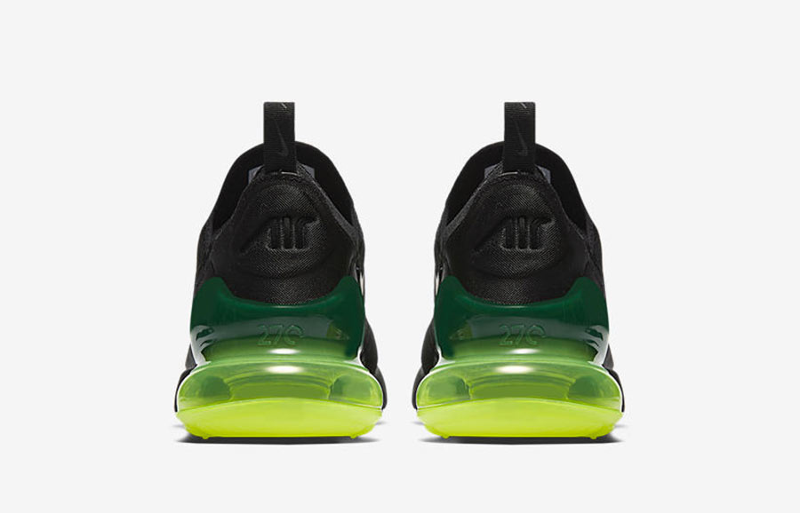 air max black and neon green