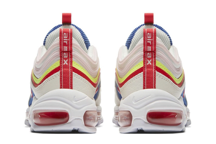 air max 97 white blue red yellow