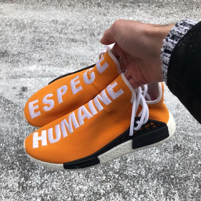 adidas human race orange