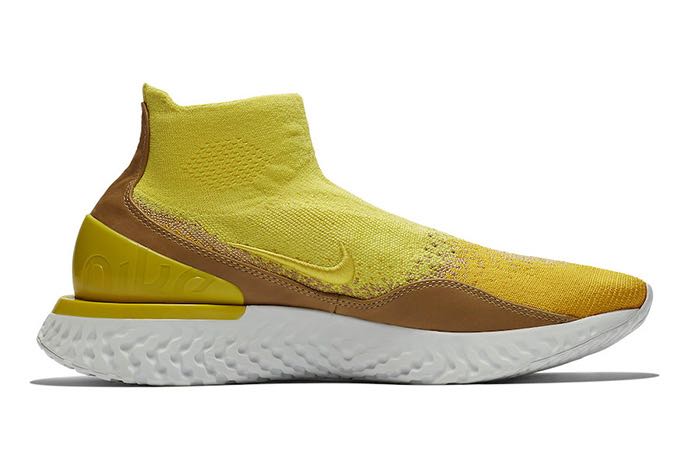 Nike Rise React Flyknit Yellow - Le Site de la Sneaker