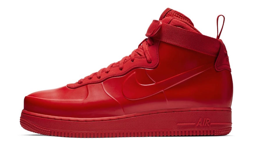 red nike air force 1
