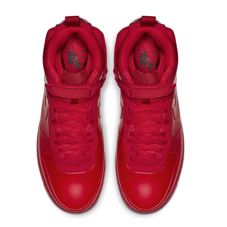 nike air force 1 foamposite cupsole red