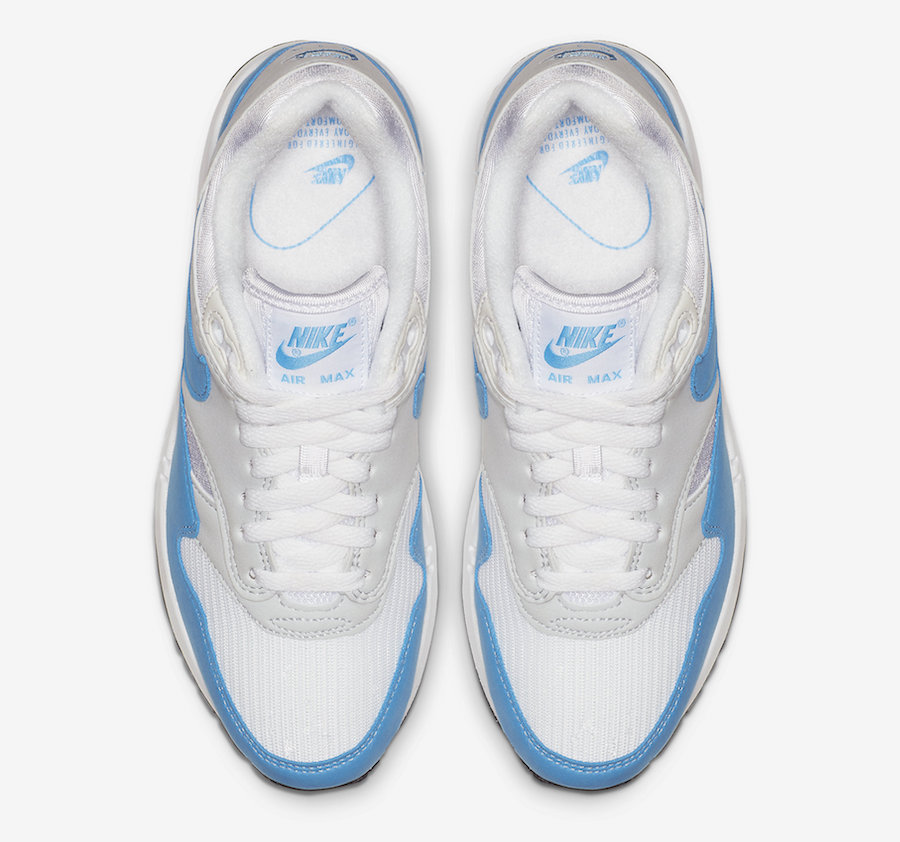 nike air baby blue and white