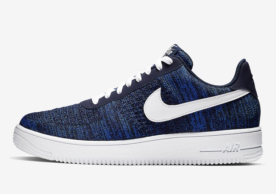 nike air force 1 flyknit navy