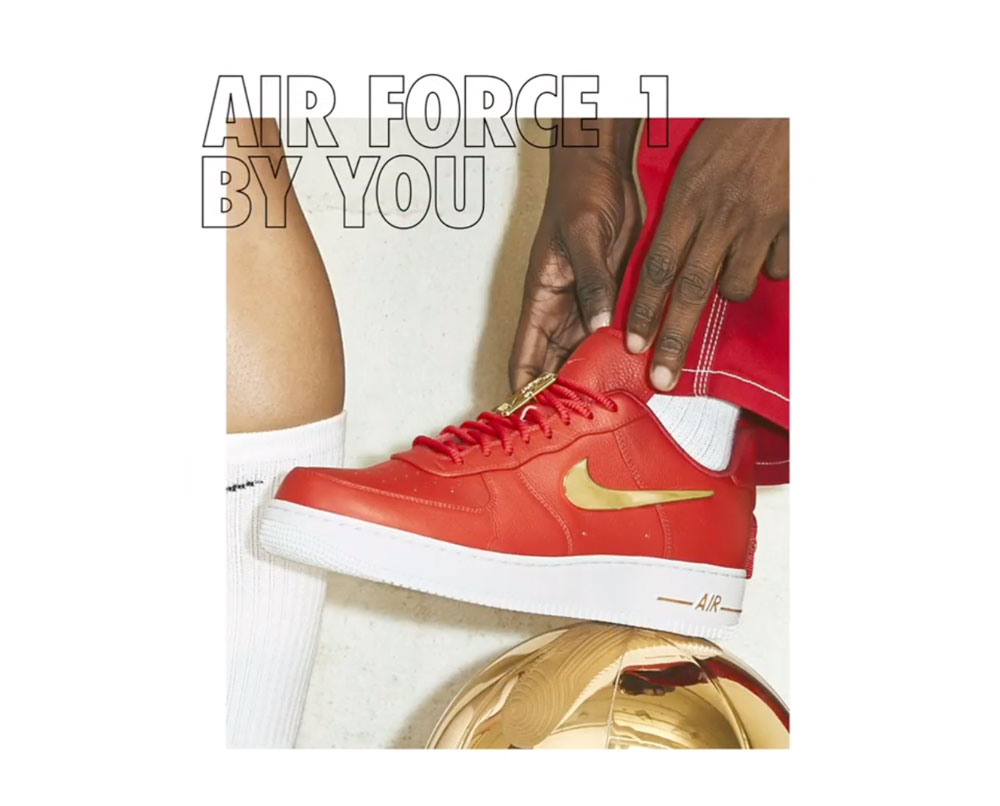 nike by you air force one