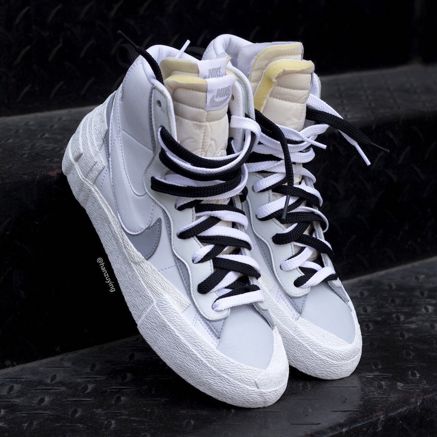 Une Sacai x Nike Blazer Mid White Grey à venir - Le Site de la Sneaker
