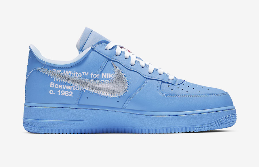 off white air force baby blue