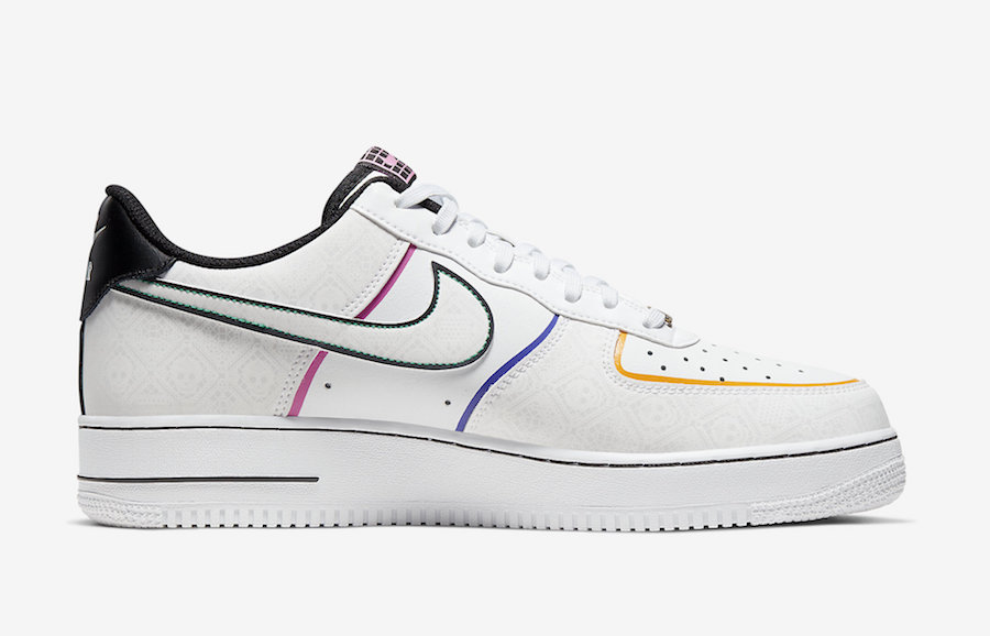 air force 1 day of the dead reflective