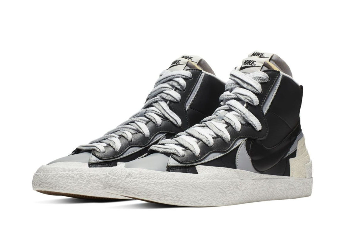 Sacai x Nike Blazer Mid Black Grey - Le Site de la Sneaker