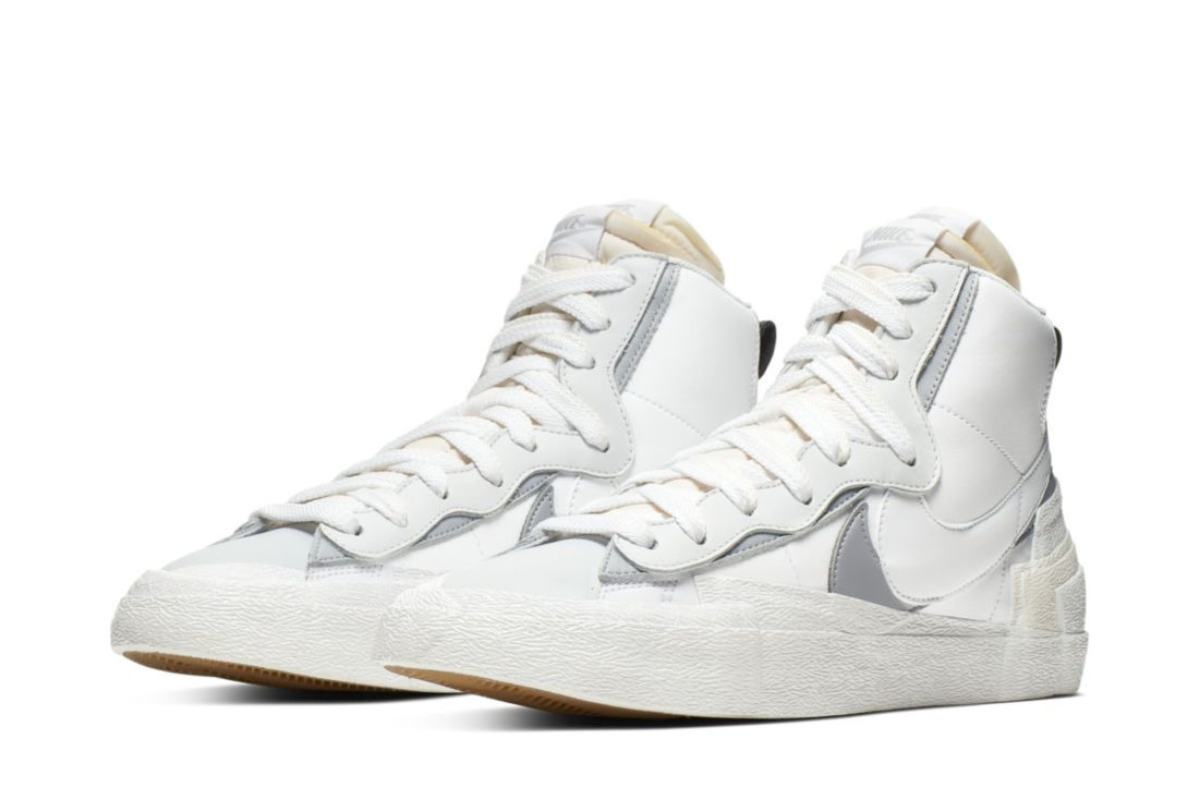 sacai x Nike Blazer Mid White Grey - Le Site de la Sneaker