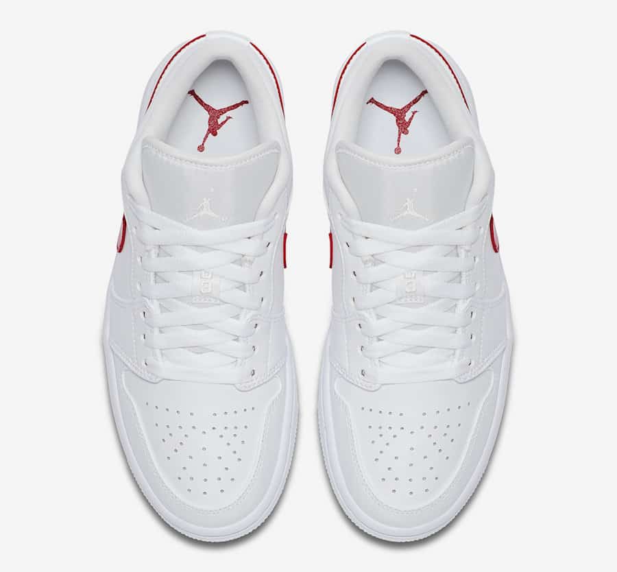 Une Air Jordan 1 Low White University Red A L Horizon Le Site De La Sneaker