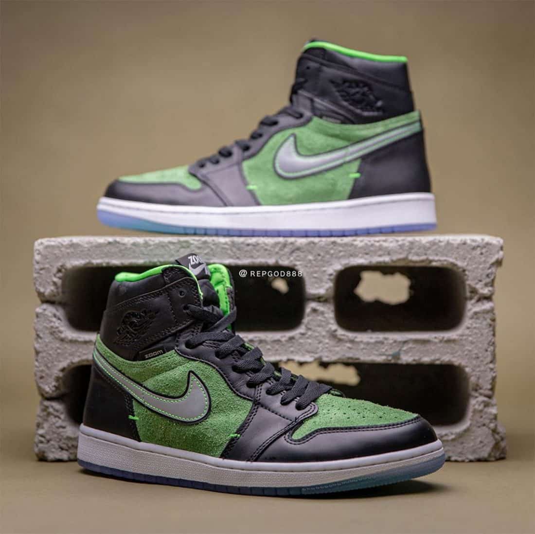 Preview: Air Jordan 1 High Zoom Black Green - Le Site de la Sneaker