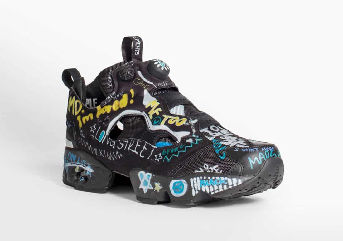 Vetements x Reebok InstaPump Fury Black Scribble - Le Site de la Sneaker