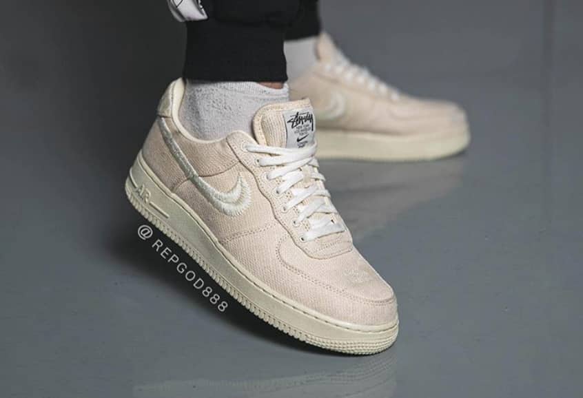Stussy x Nike Air Force 1 Low Fossil 