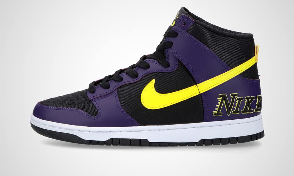 Nike Dunk High PRM EMB "Court Purple/Opti Yellow" - Le Site de la Sneaker