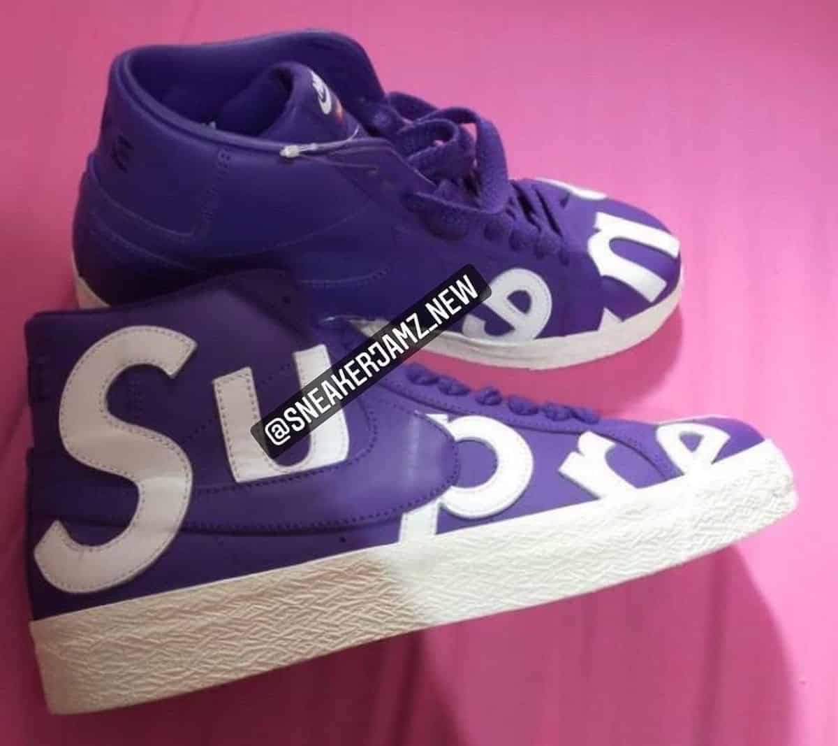 Supreme x Nike SB Blazer Mid Purple