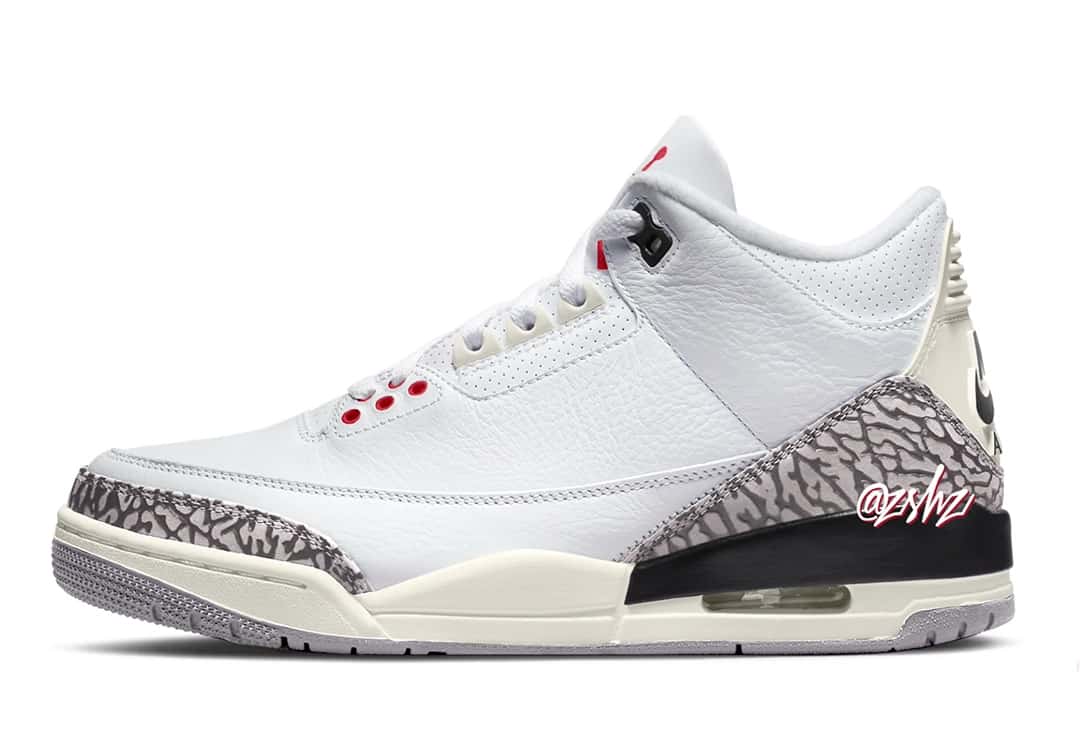 Air Jordan 3 “White Cement Reimagined” – Sneakers Alert